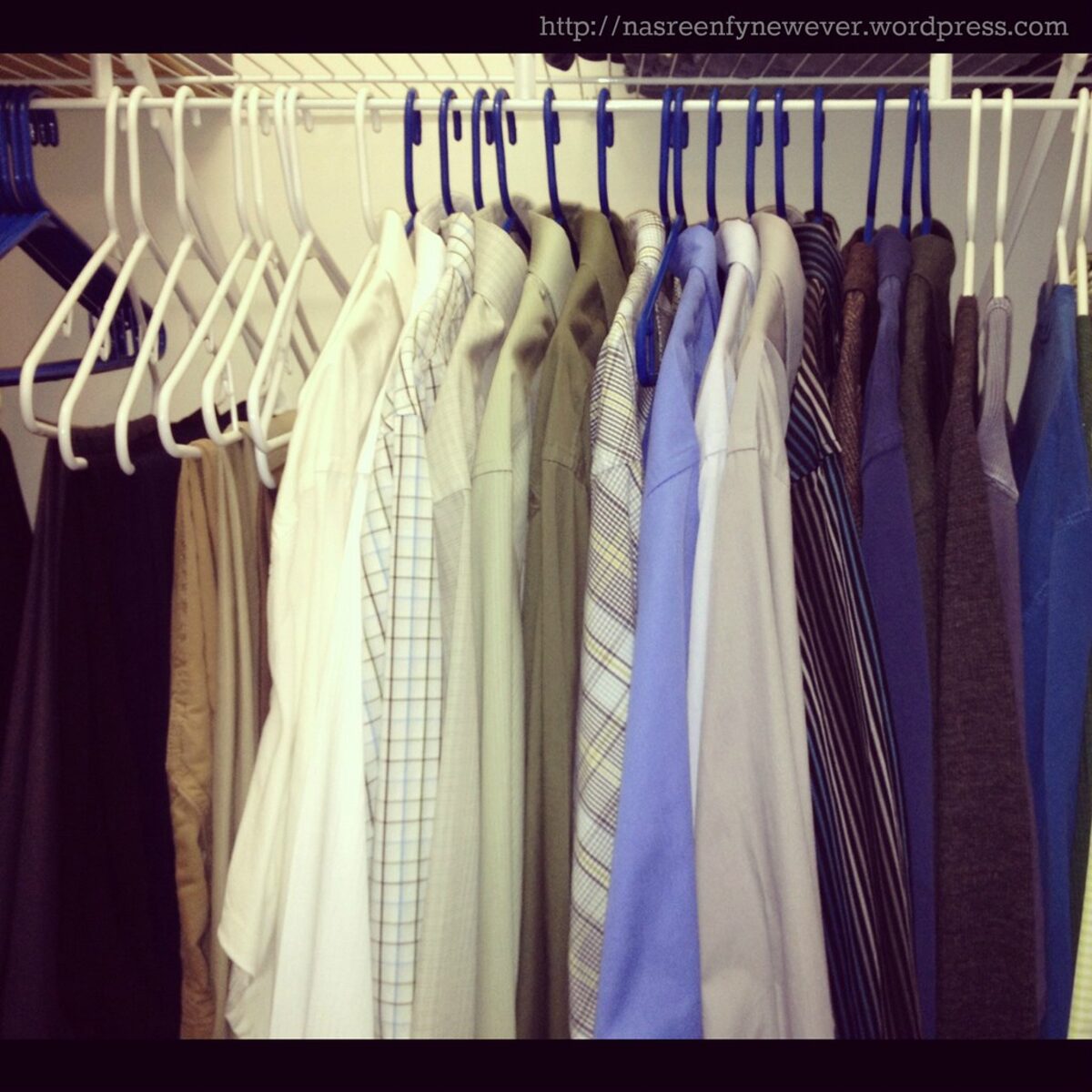 Crisp pressed dress shirts ready for pickup